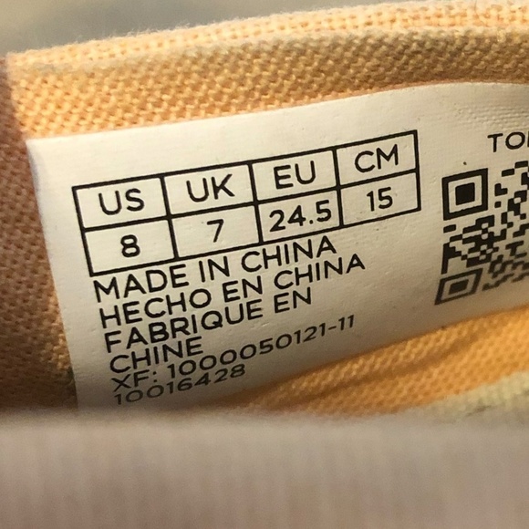 TOMS Iridescent Alpargata Shoe Toddler Size T8 Pink Slip On Sneakers - Picture 6 of 11